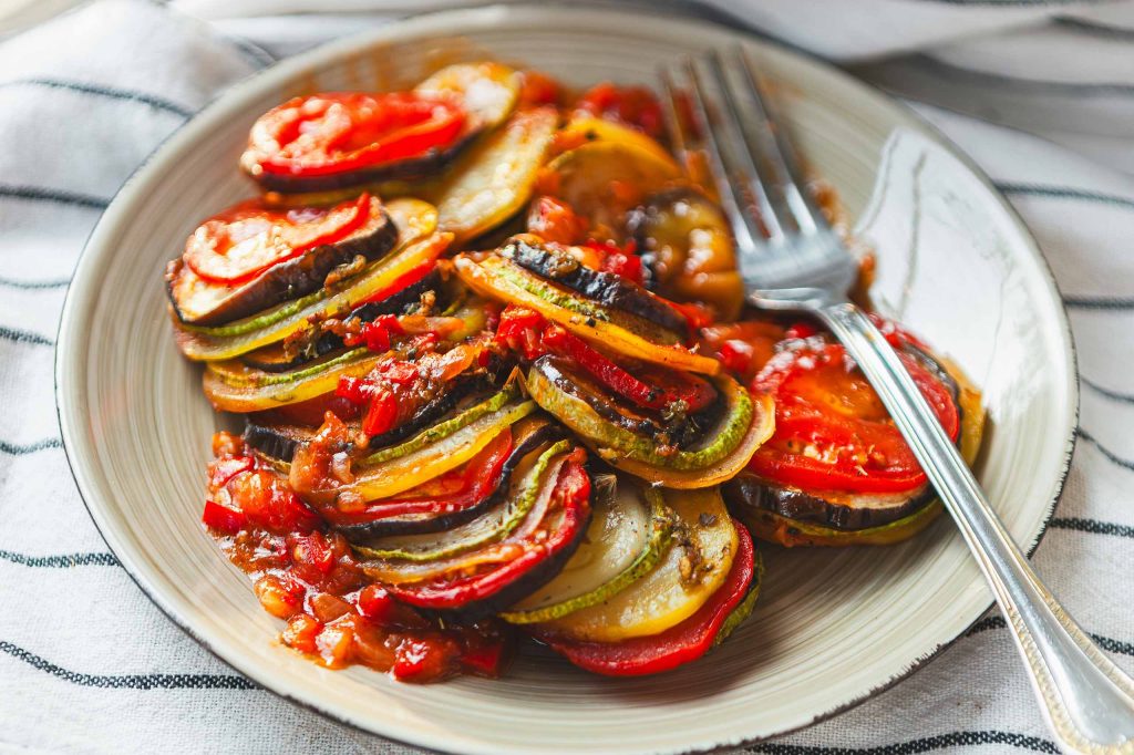 Ratatouille with tomatoes