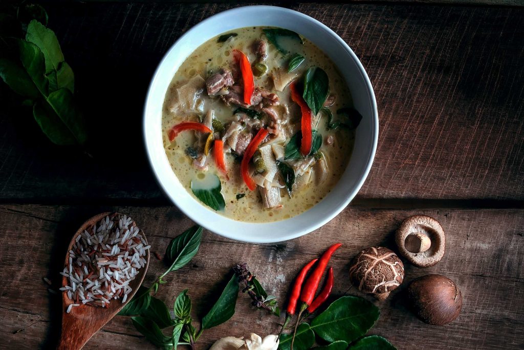 Thai Basil in Green Curry